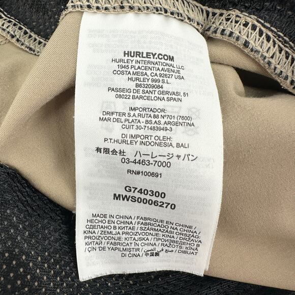 Hurley For Buckle Breathable Stretch Short 10' Inseam Khaki Stretch Mens 28 - Picture 11 of 11